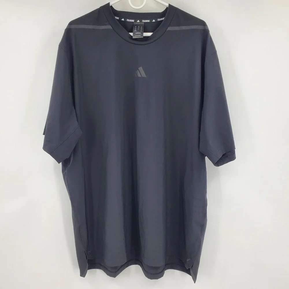 Adidas Training‎ Aeroready Mens Black Short Sleeve Athletic T-Shirt 2XL Workout